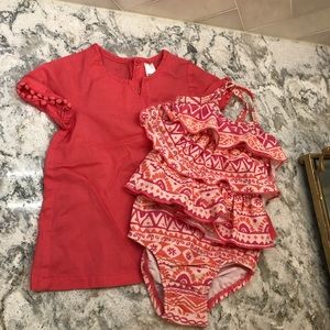 Swimsuit and cover up